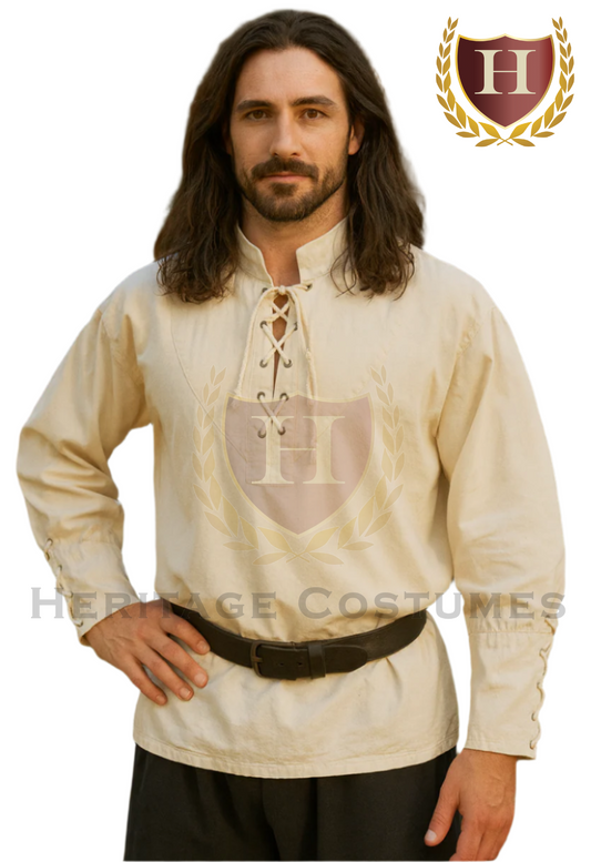 Medieval Lace-up Pirate Shirt