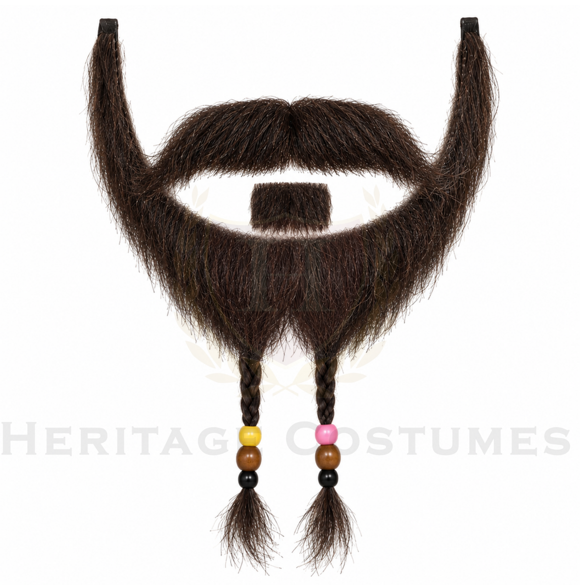 Blackbeard Pirate Beard & Mustache Set – 3 Piece