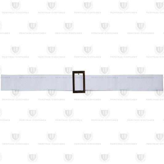 Revolutionary War White Canvas Cross Belt