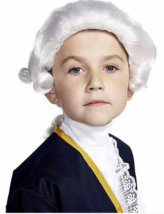 Colonial White Powder Wig