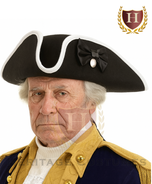 Colonial Captain's Hat. Colonial Tricorn Hat