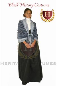 Girls Harriet Tubman Costume - Black History Figures of America - 19th Century & American Civil War Clothing for Children