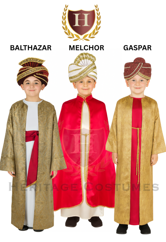 Biblical Magi Children's Costume – Three Wise Men, Kings from the East Nativity Outfits