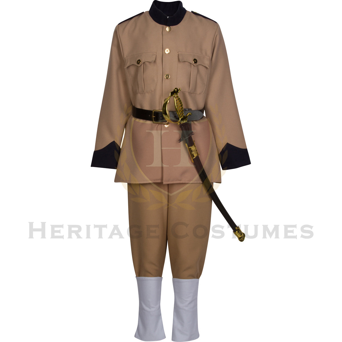 Theodore "Teddy" Roosevelt Children's Rough Rider Costume, Spanish American War Uniform