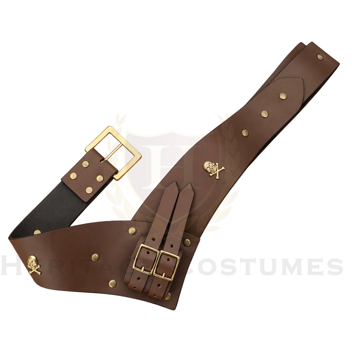 Pirate Leather Belt with Sword Holder