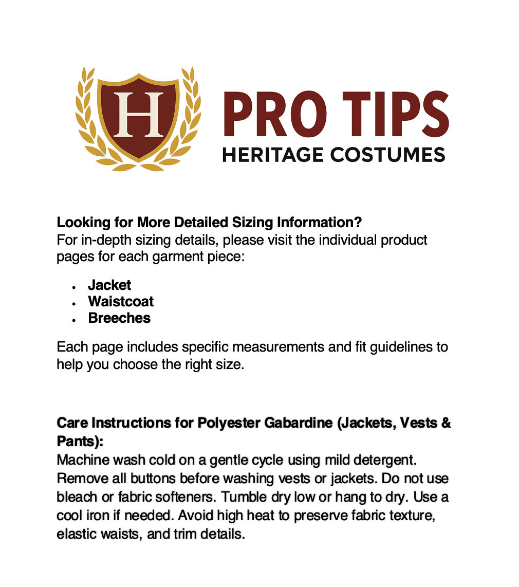 George Washington Adult Continental Army Commander Costume