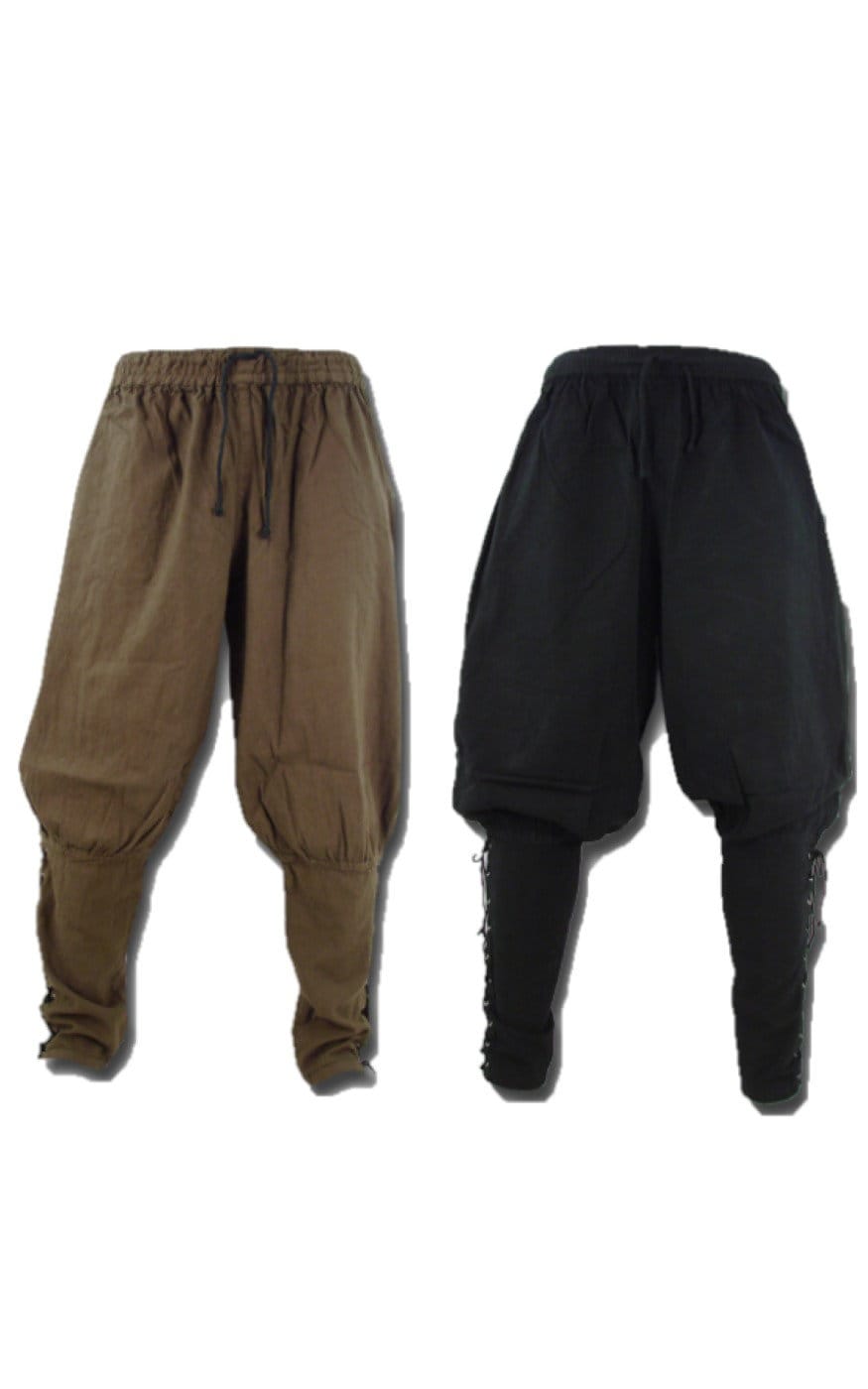 Early Medieval Viking Baggy Pants, LARP Canvas Trousers