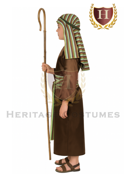 Nativity Shepherd Costume, Christmas Pageant Shepherd Costumes for Kids