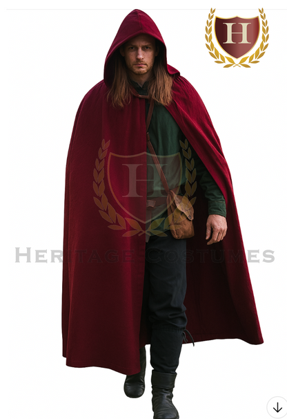 Deluxe Renaissance Cloak with Hood and Clasp – LARP & Faire Wear