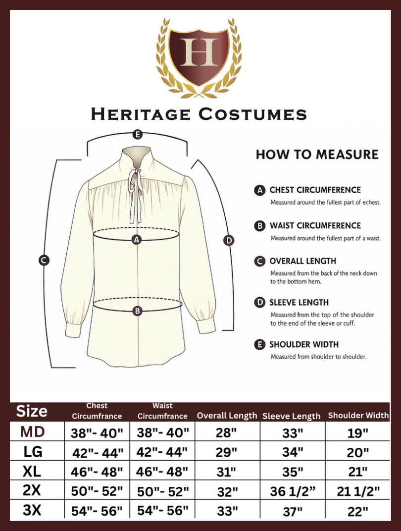 Medieval Lace-up Pirate Shirt