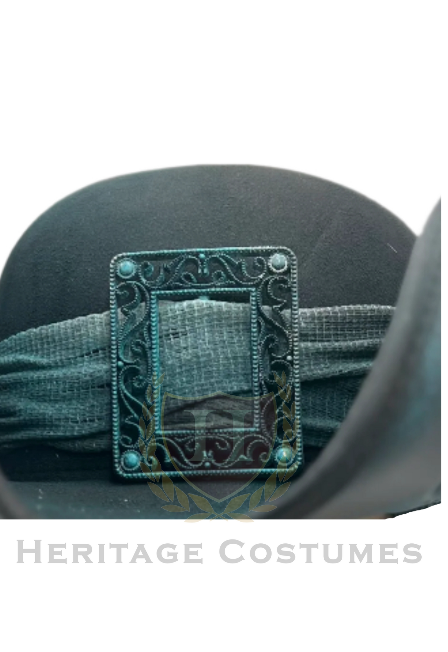 Deluxe Pirate Kraken Tricorn Hat – Tentacle Embossed, Feathered, Nautical-Themed Costume Accessory
