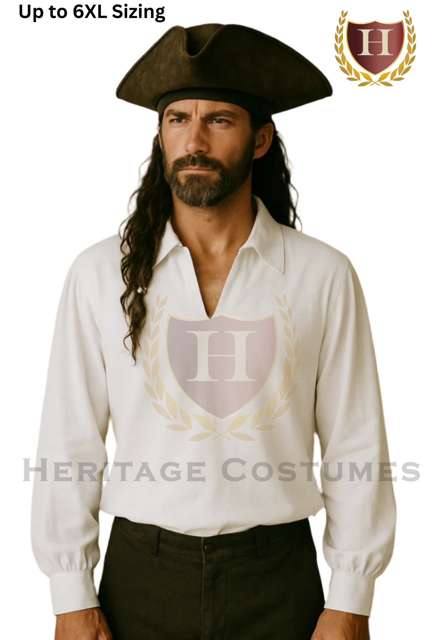 Colonial & Pirate Era Shirt – Historical Men’s Costume Shirt