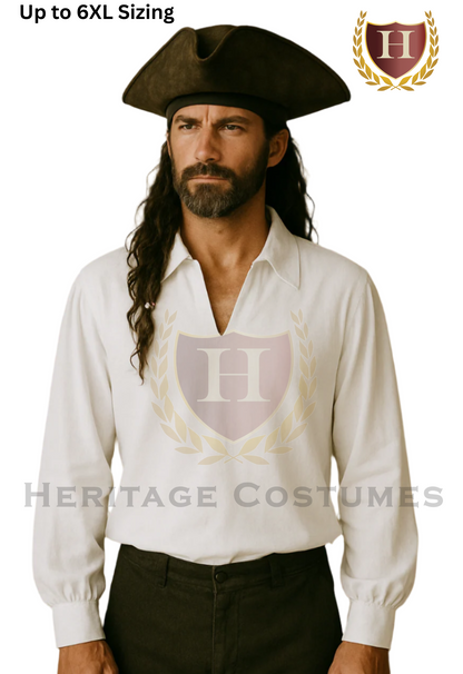 Colonial & Pirate Era Shirt – Historical Men’s Costume Shirt