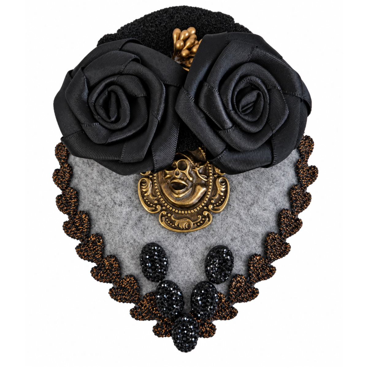 Victorian Gothic Fascinator Hair Clip