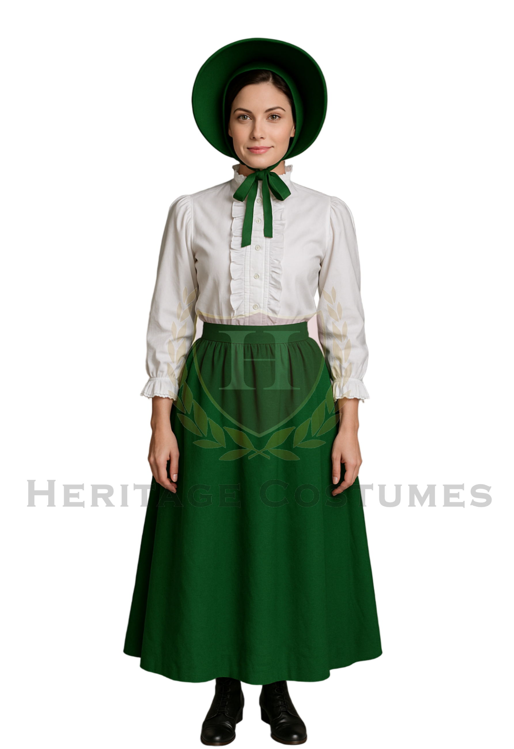 19th Century Victorian Ladies Costume L / Green 19th Century Victorian Ladies Costume L / Green