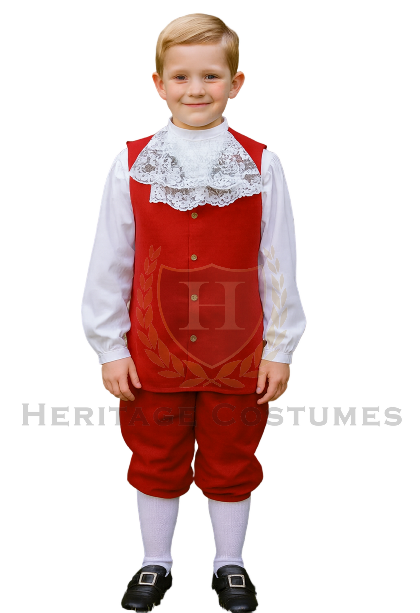 Colonial Children's Vest and Jabot Set