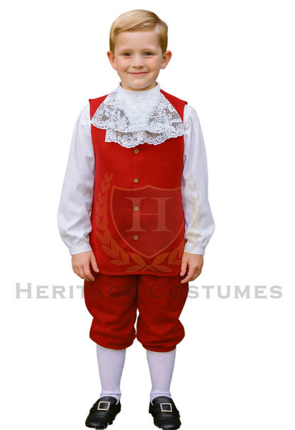 Colonial Children's Vest and Jabot Set