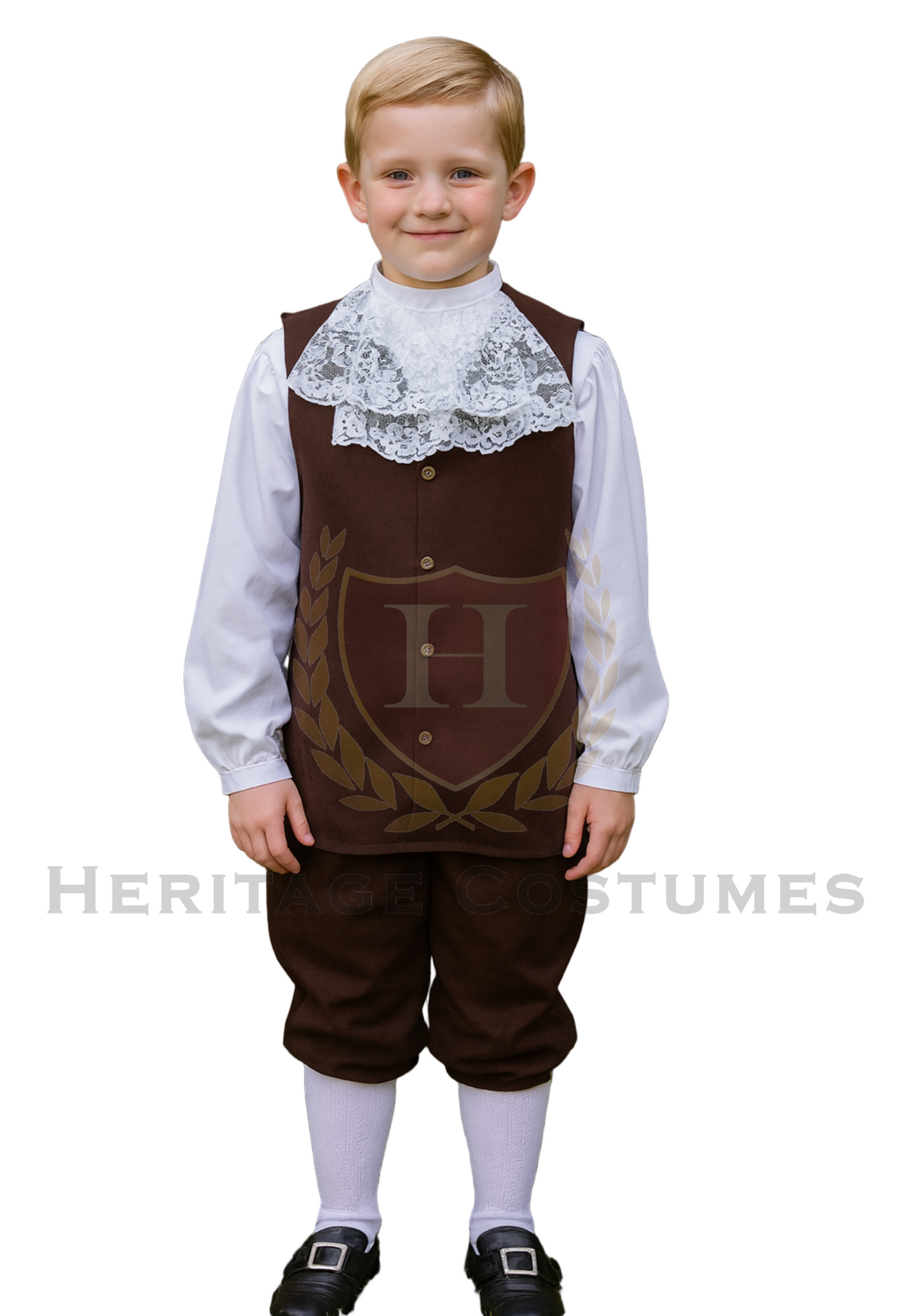 Colonial Children's Vest and Jabot Set