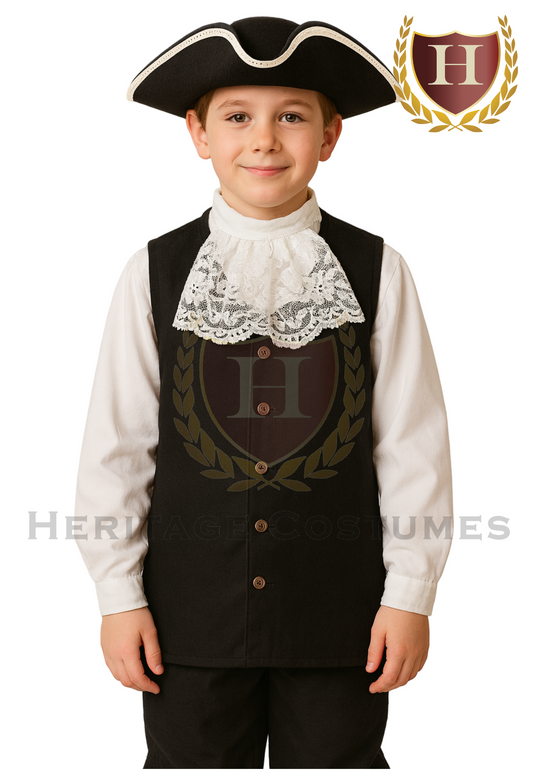Colonial Children's Vest and Jabot Set