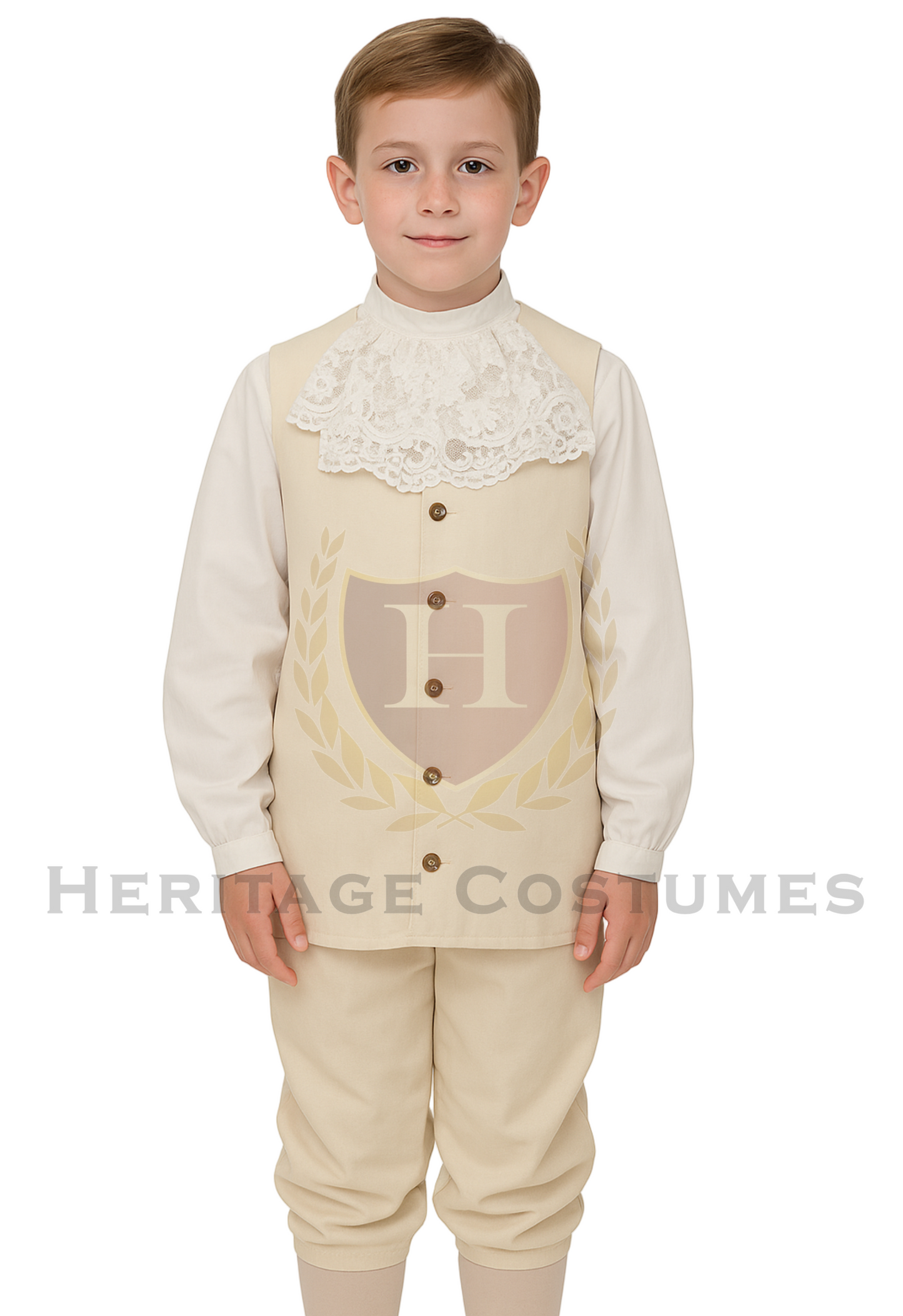 Colonial Children's Vest and Jabot Set