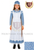 American Frontier Pioneer Girl Dress with Matching Bonnet and Apron