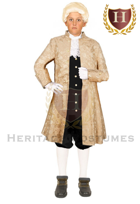 Colonial Children's Brocade Frock Coat