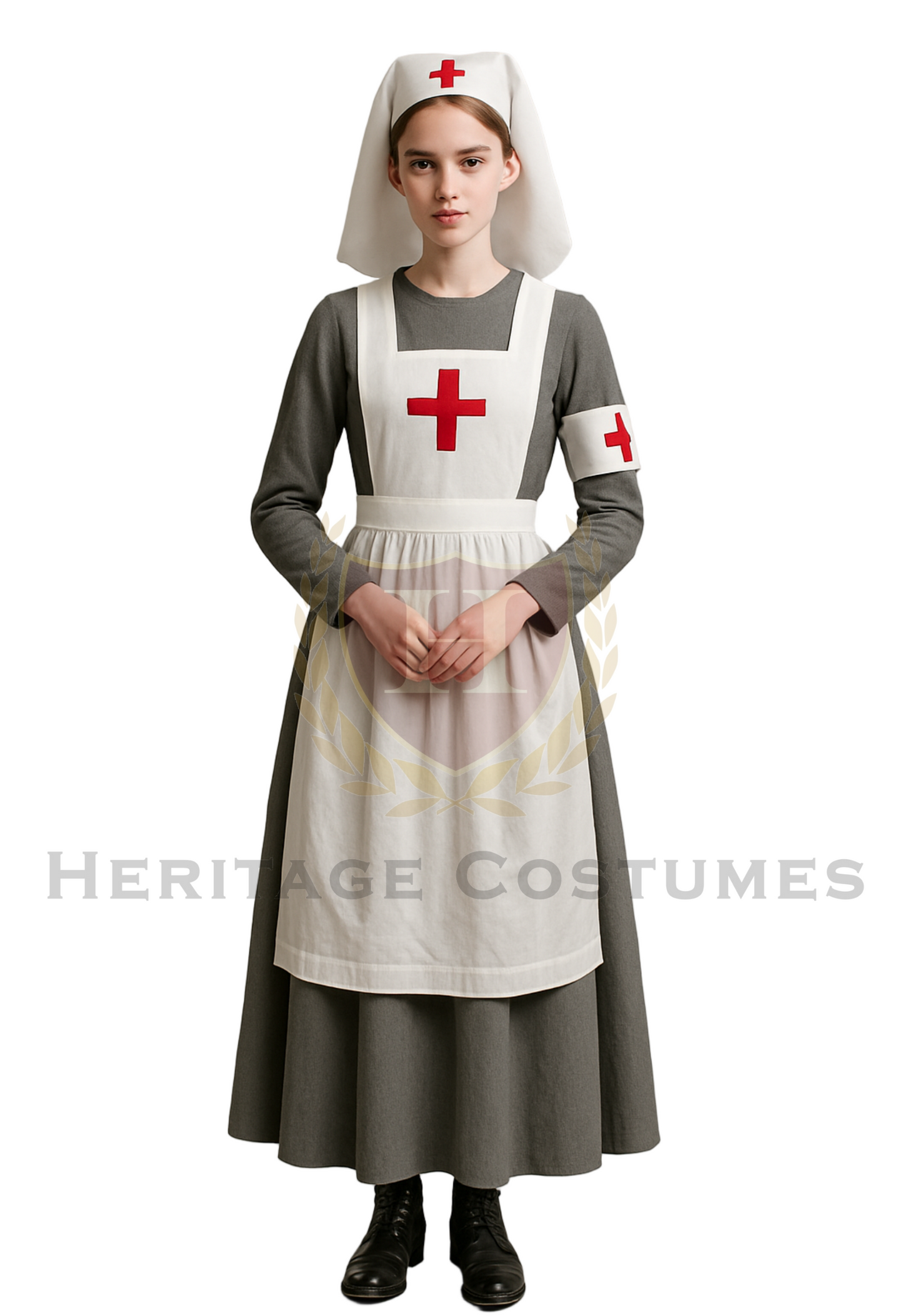 Victorian Women’s Day Dress – Civil War Nurse Costume & Historical Reenactment Attire