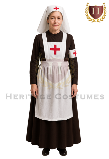 Victorian Women’s Day Dress – Civil War Nurse Costume & Historical Reenactment Attire