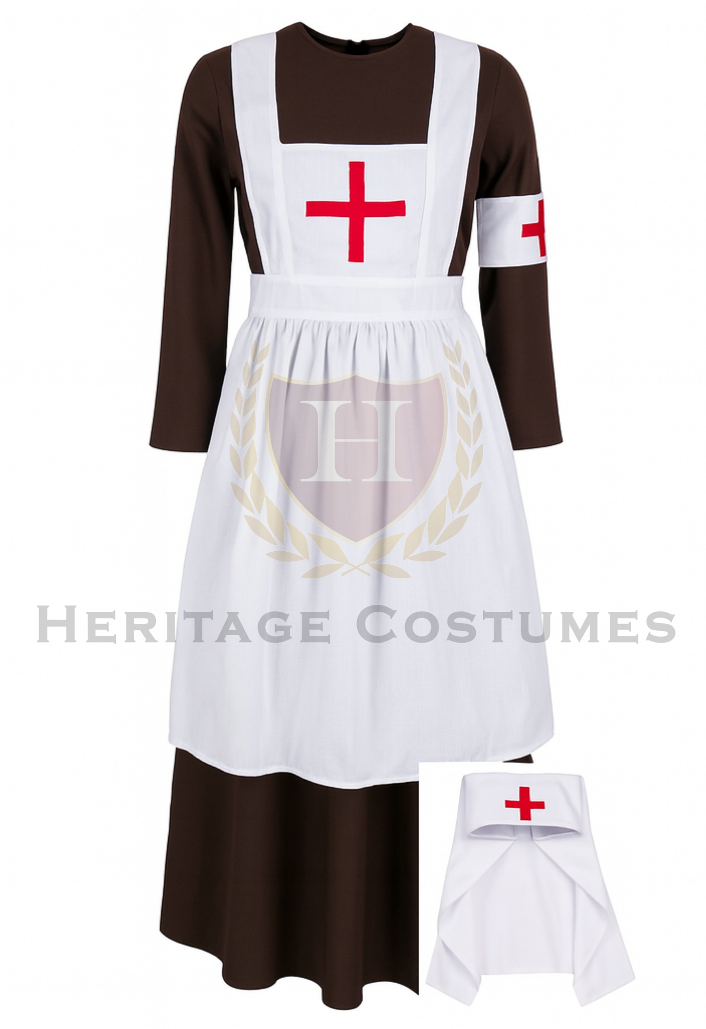 Victorian Women’s Day Dress – Civil War Nurse Costume & Historical Reenactment Attire