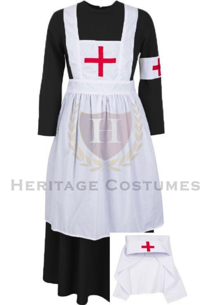 Victorian Women’s Day Dress – Civil War Nurse Costume & Historical Reenactment Attire