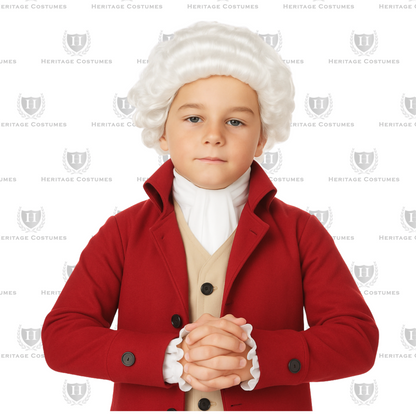 Kids' Colonial King George III Costume - Perfect for History Projects, Colonial Reenactments