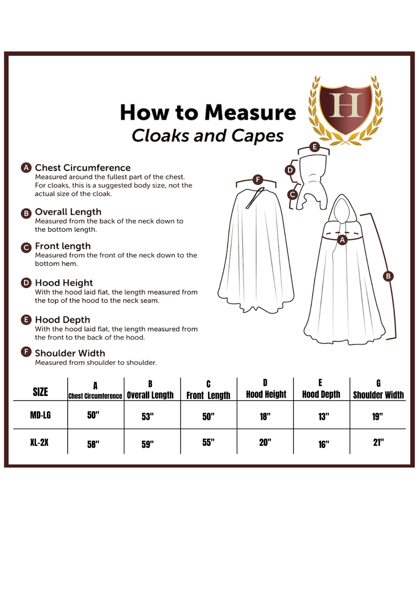 Deluxe Renaissance Cloak with Hood and Clasp – LARP & Faire Wear
