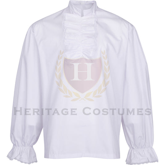 Colonial Adult White Shirt/Pirate Ruffled Adult Shirt