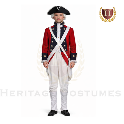 British Redcoat Adult Revolutionary War Uniform Costume