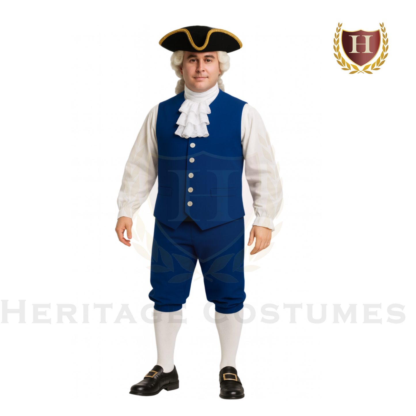 Colonial Gentleman’s Wig Founding Father Style