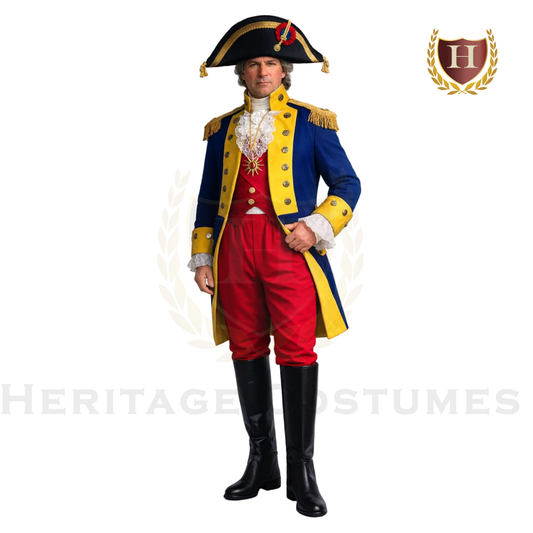 General Rochambeau Revolutionary War uniform.
