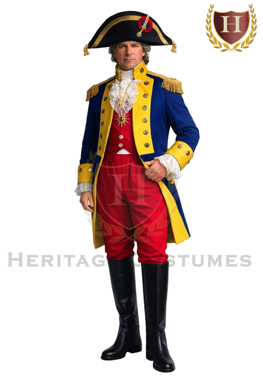 Adult General Rochambeau Revolutionary War Uniform