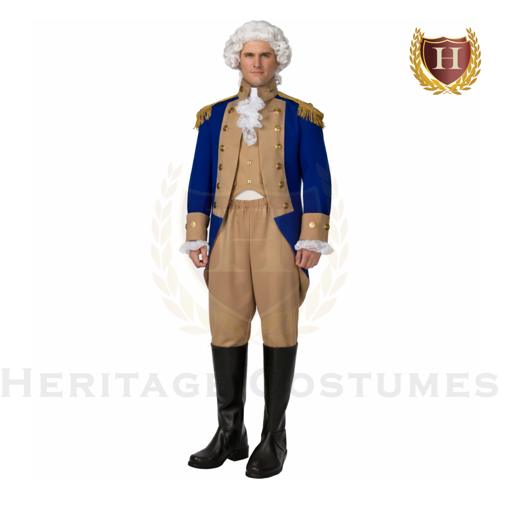 George Washington Costume Continental Army | Heritage Costumes Value Bundle / M George Washington Costume Continental Army | Heritage Costumes Value Bundle / M