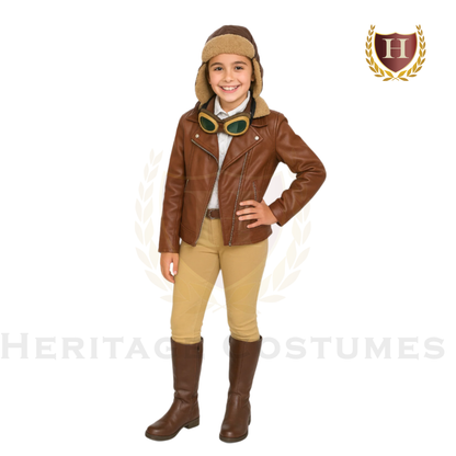 Amelia Earhart Children's Aviator Costume, Inspired by Night at the Museum.