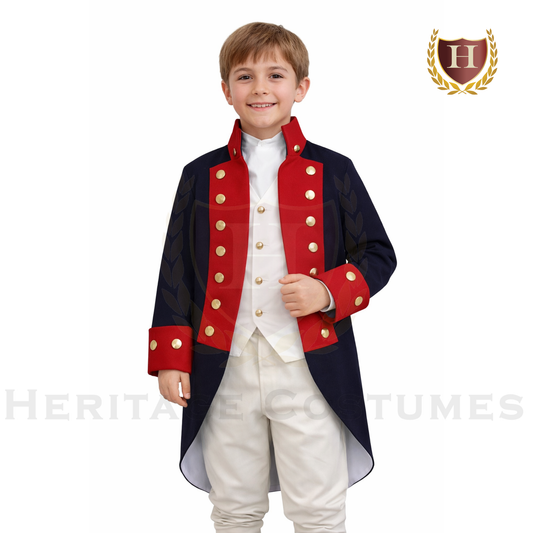 Continental Army Children’s Revolutionary War Uniform Jacket