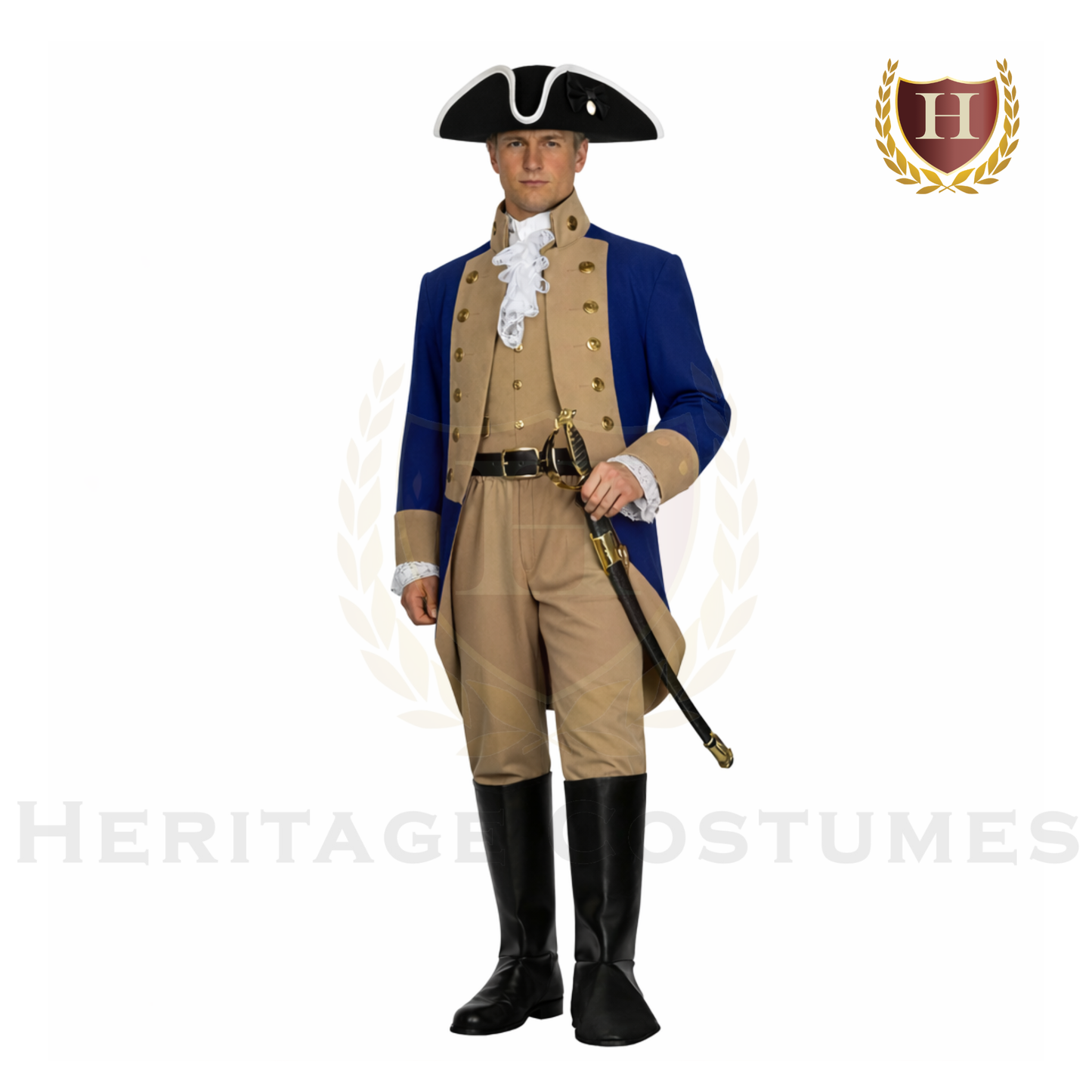 Revolutionary War Officer Adult Uniform Jacket