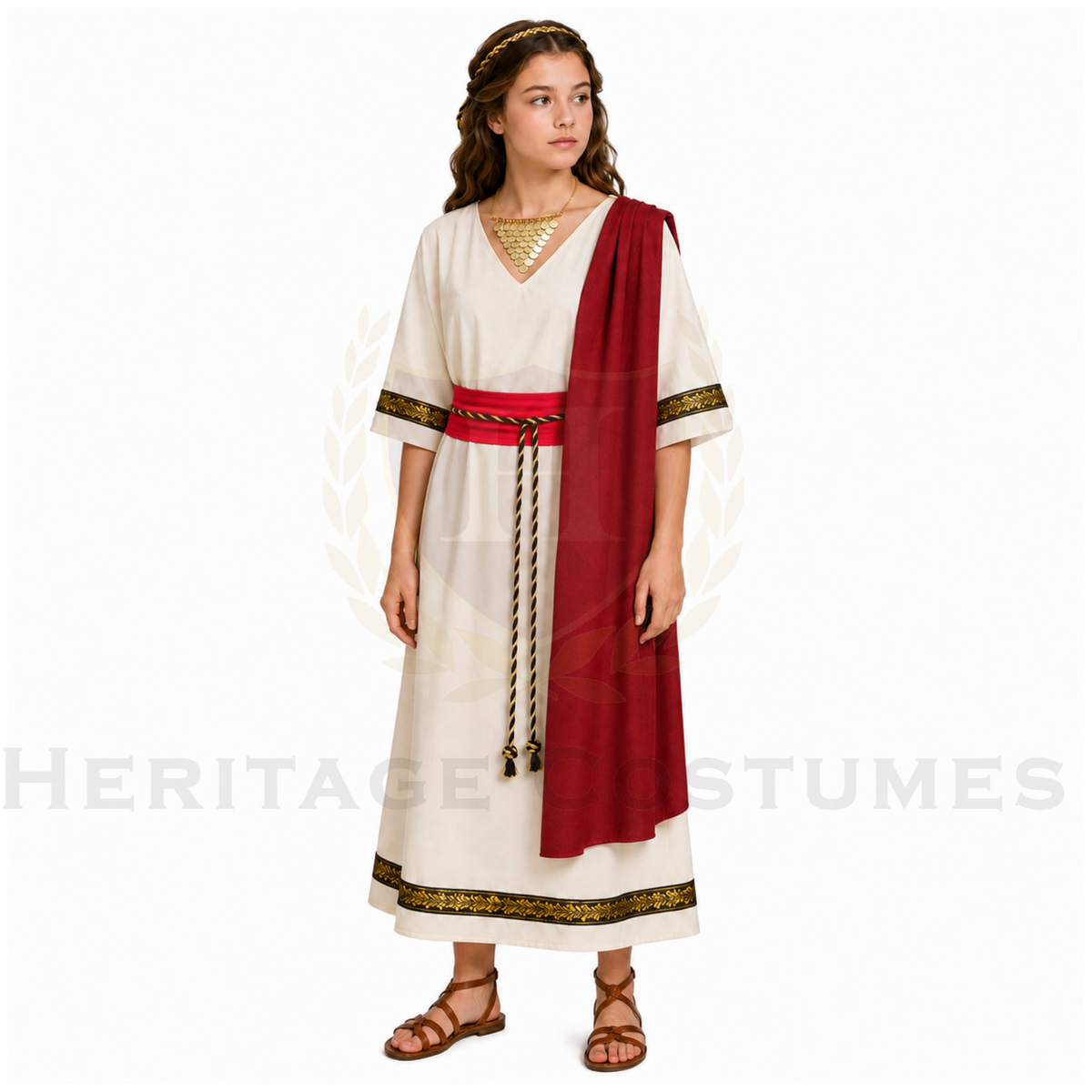 Athena Minerva Children’s Grecian Roman Goddess Costume
