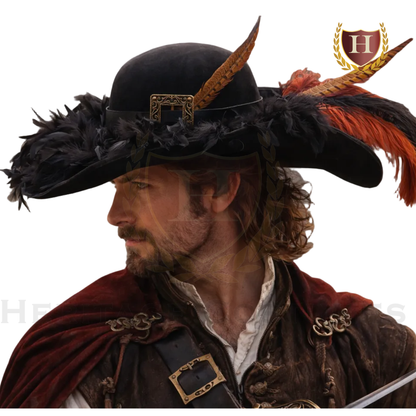 Barbosa Pirate Hat, Swashbuckler Hat, Pirate Captain Hat