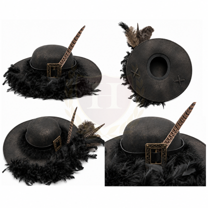 Barbosa Pirate Hat, Swashbuckler Hat, Pirate Captain Hat