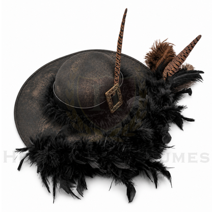 Barbosa Pirate Hat, Swashbuckler Hat, Pirate Captain Hat