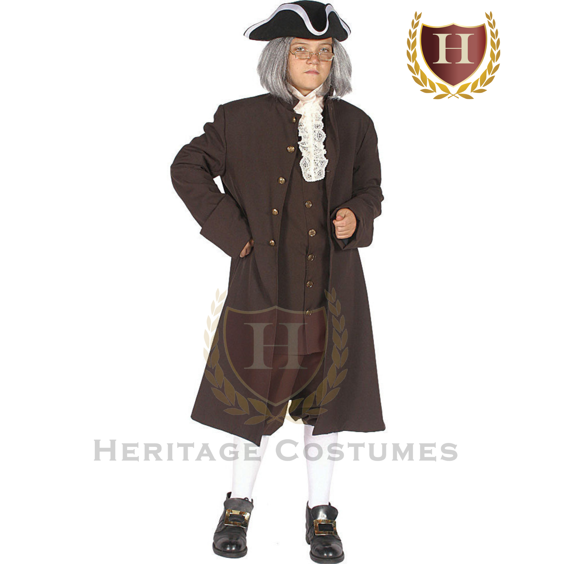 Benjamin Franklin children’s colonial Revolutionary War costume.