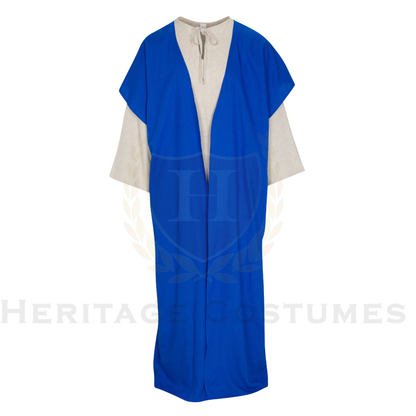 Deluxe Biblical Robe Costume Set – Jesus, Shepherd, Moses Outfit for Nativity, Passion Plays & Church Performances