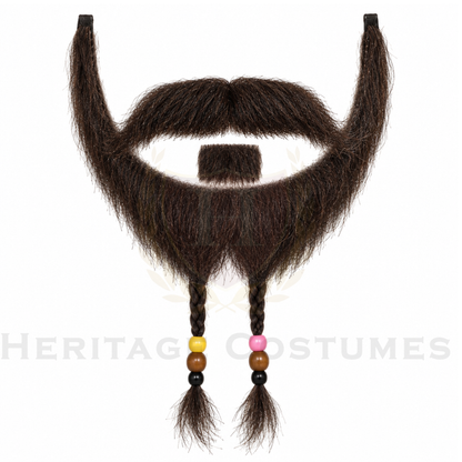 Blackbeard Pirate Beard & Mustache Set – 3 Piece
