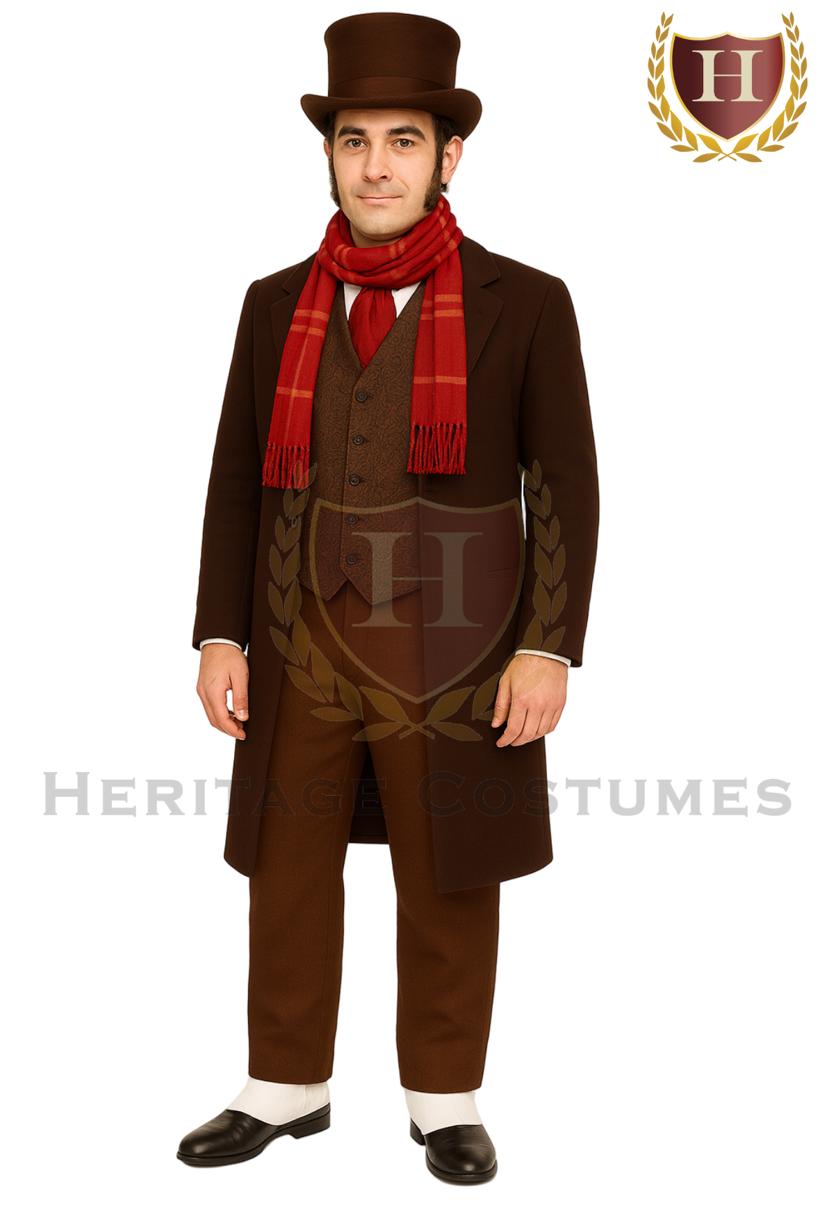 Bob Cratchit adult Victorian costume.