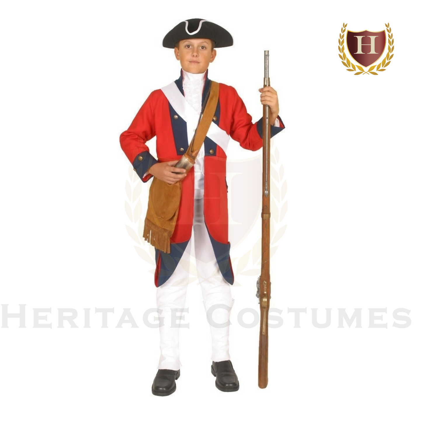 British Redcoat Boys Revolutionary War Soldier Costume